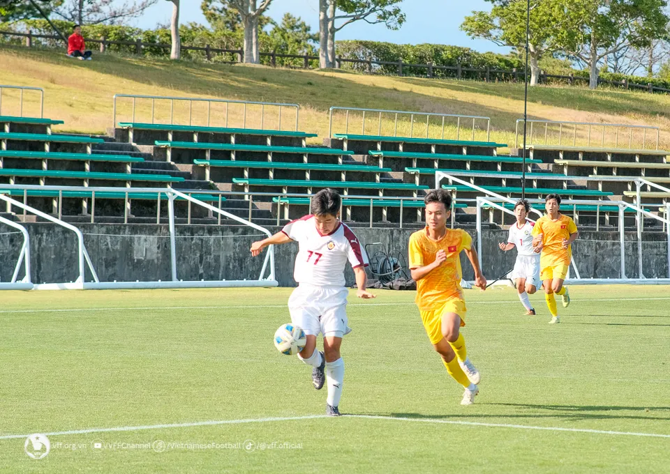 U17 Việt Nam giành chiến thắng trong trận giao hữu tại Mamatsu - Ảnh 3. U17 Việt Nam giành chiến thắng trong trận giao hữu tại Mamatsu - Ảnh 3.