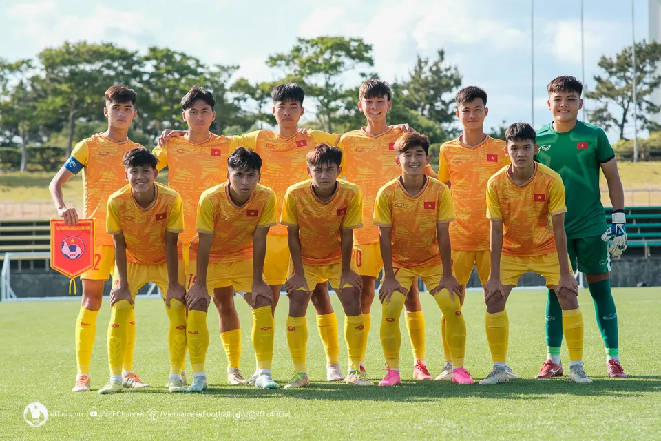 U17 Việt Nam giành chiến thắng trong trận giao hữu tại Mamatsu - Ảnh 1. U17 Việt Nam giành chiến thắng trong trận giao hữu tại Mamatsu - Ảnh 1.