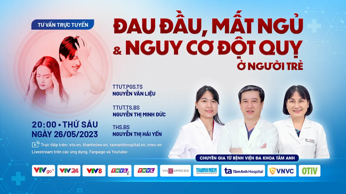 Đau đầu, mất ngủ & nguy cơ đột quỵ ở người trẻ tuổi - Ảnh 1.