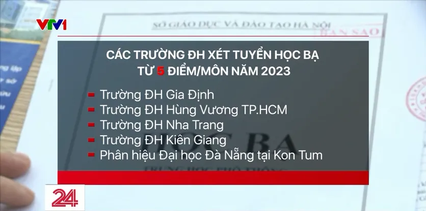 Học bạ 5 điểm/m&ocirc;n c&oacute; thể tr&uacute;ng tuyển Đại học? - Ảnh 4.