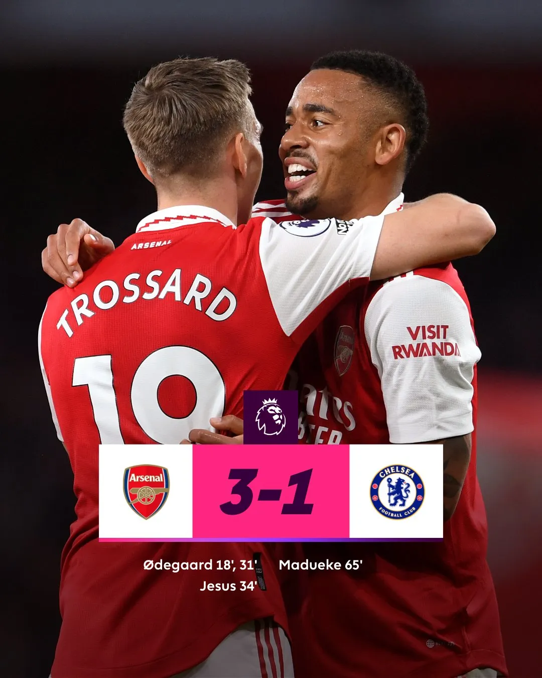 Vòng 34 Ngoại hạng Anh | Arsenal thắng dễ Chelsea, đòi lại ngôi đầu - Ảnh 1. Vòng 34 Ngoại hạng Anh | Arsenal thắng dễ Chelsea, đòi lại ngôi đầu - Ảnh 1.