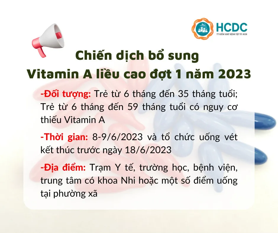 TP. Hồ Chí Minh: Triển khai Chiến dịch bổ sung Vitamin A liều cao đợt 1 từ ngày 8/6 - Ảnh 1.