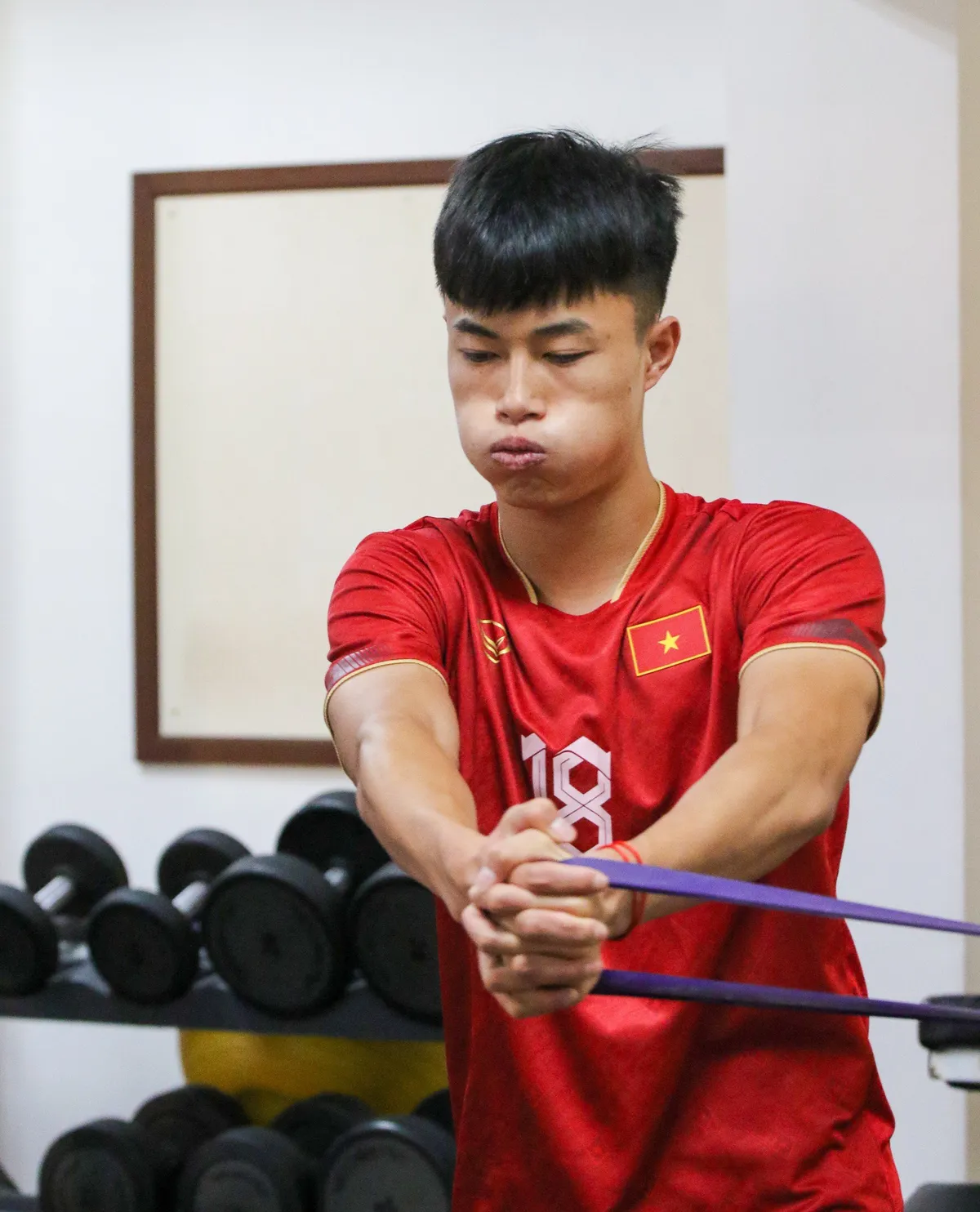 ĐT U22 Việt Nam tích cực hồi phục, duy trì thể lực chuẩn bị cho trận đấu với U22 Malaysia  - Ảnh 3.