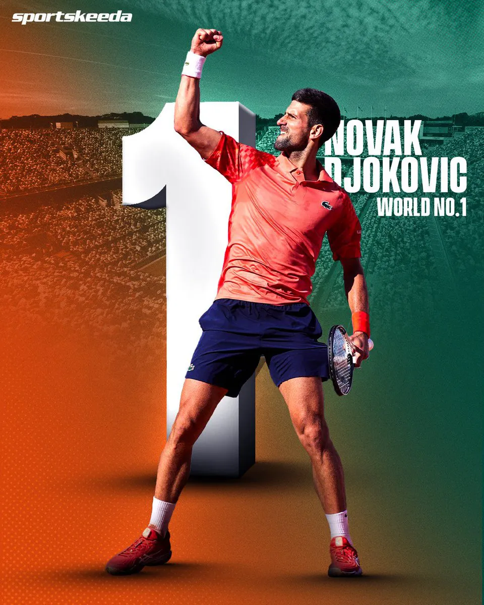 Djokovic trở lại ngôi vị số 1 thế giới sau chức vô địch Pháp mở rộng 2023 - Ảnh 1. Djokovic trở lại ngôi vị số 1 thế giới sau chức vô địch Pháp mở rộng 2023 - Ảnh 1.