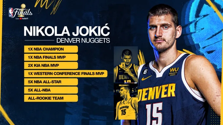 Nikola Jokic nhận danh hiệu cầu thủ xuất sắc nhất mùa giải NBA 2023   - Ảnh 1.