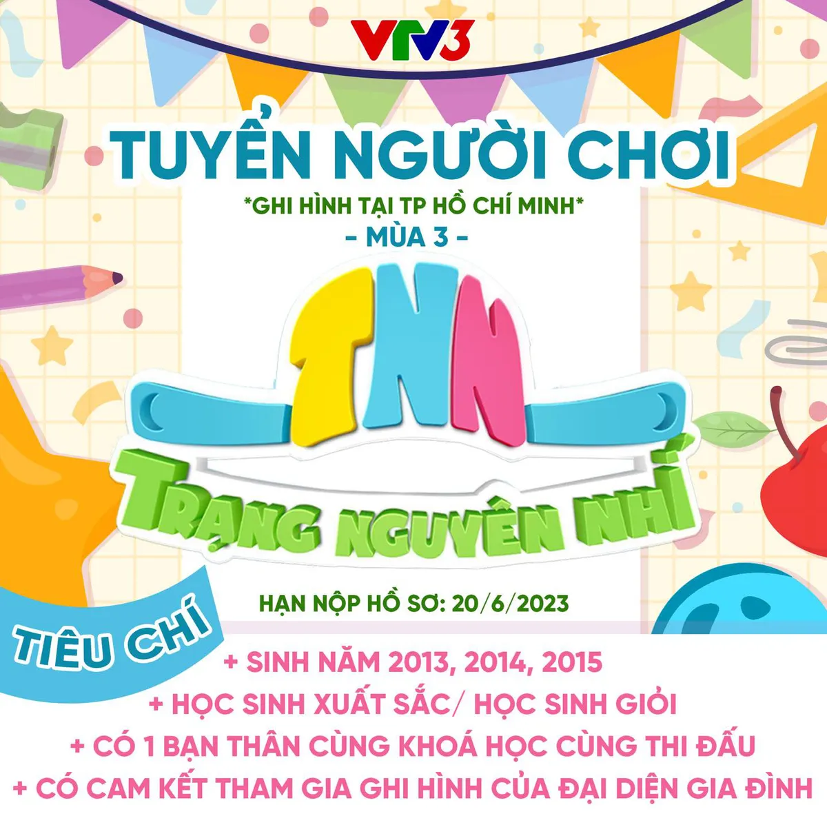 Trạng nguyên nhí mùa 3 tuyển thí sinh - Ảnh 1.