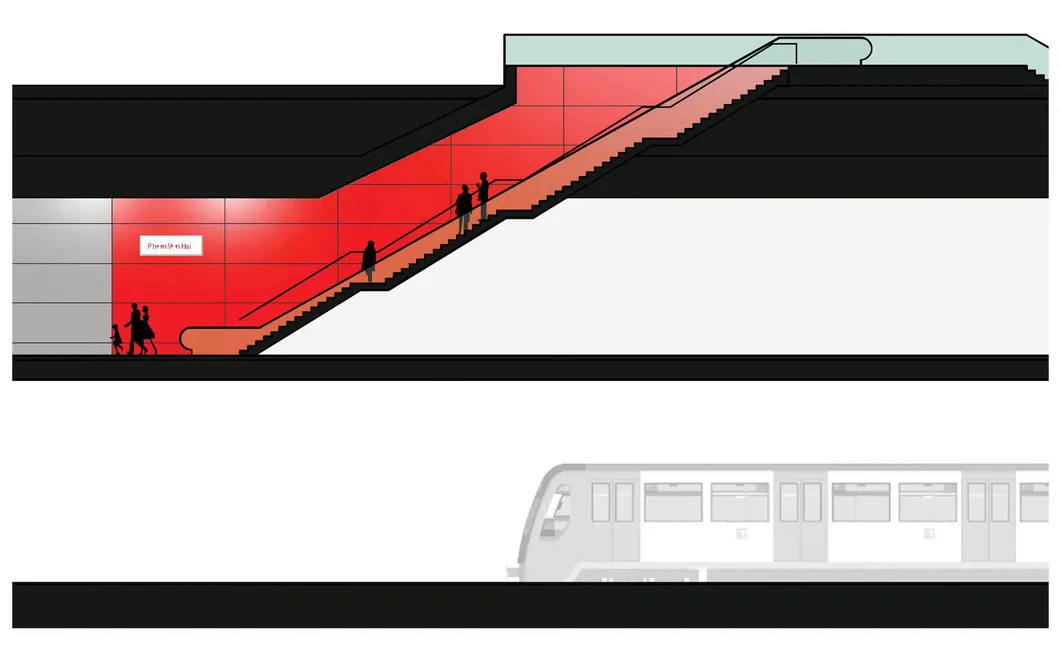 Phối cảnh đầu tiên tuyến metro số 2 Bến Thành - Tham Lương - Ảnh 1.