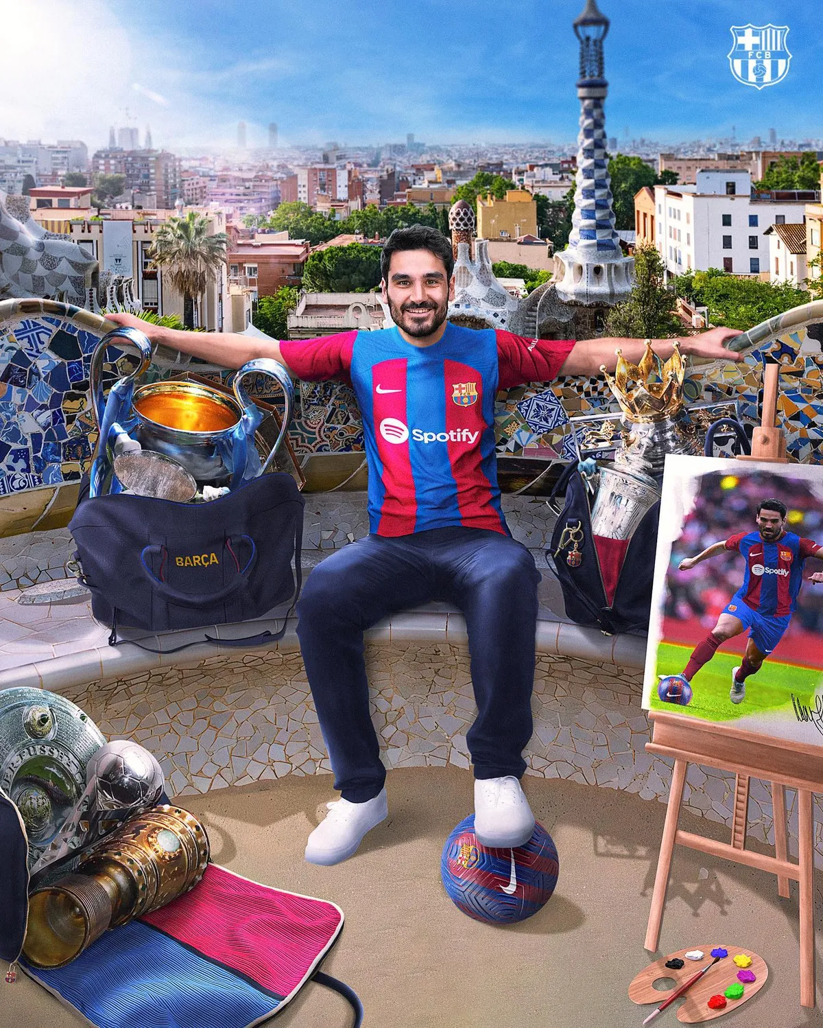Barcelona ch&iacute;nh thức c&ocirc;ng bố t&acirc;n binh Ilkay Gundogan - Ảnh 3.