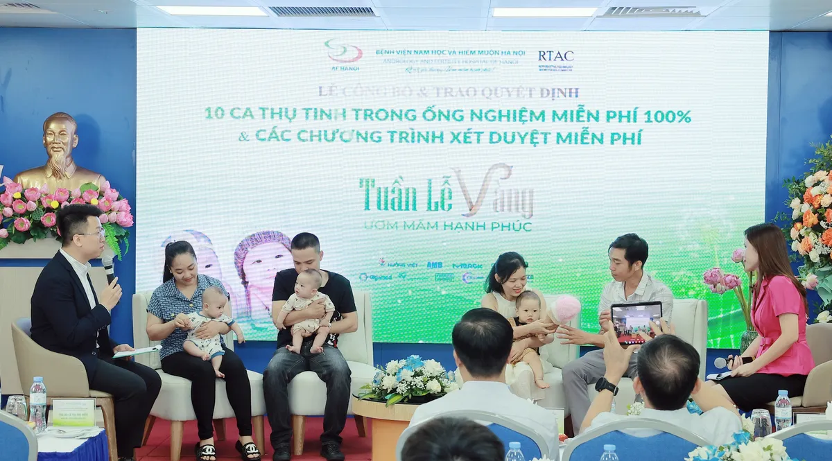 Hỗ trợ thụ tinh trong ống nghiệm miễn phí cho 11 cặp vợ chồng hiếm muộn - Ảnh 3. Hỗ trợ thụ tinh trong ống nghiệm miễn phí cho 11 cặp vợ chồng hiếm muộn - Ảnh 3.
