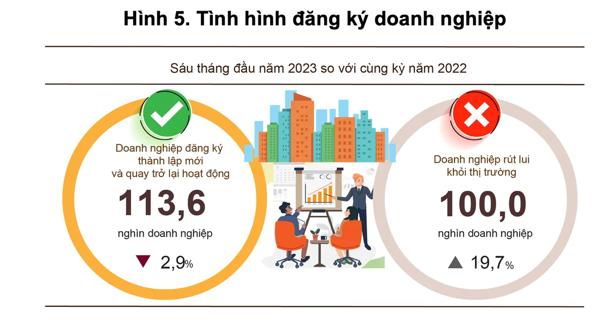 100.000 doanh nghiệp đóng cửa sau 6 tháng đầu năm - Ảnh 1.