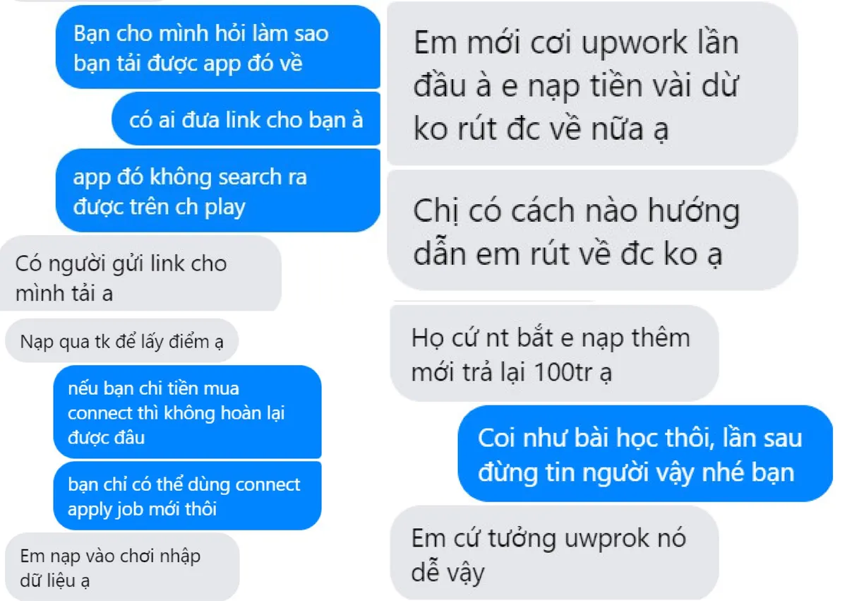 Cảnh báo: Freelancer bị lừa hàng trăm triệu đồng qua ứng dụng tìm việc giả - Ảnh 2.