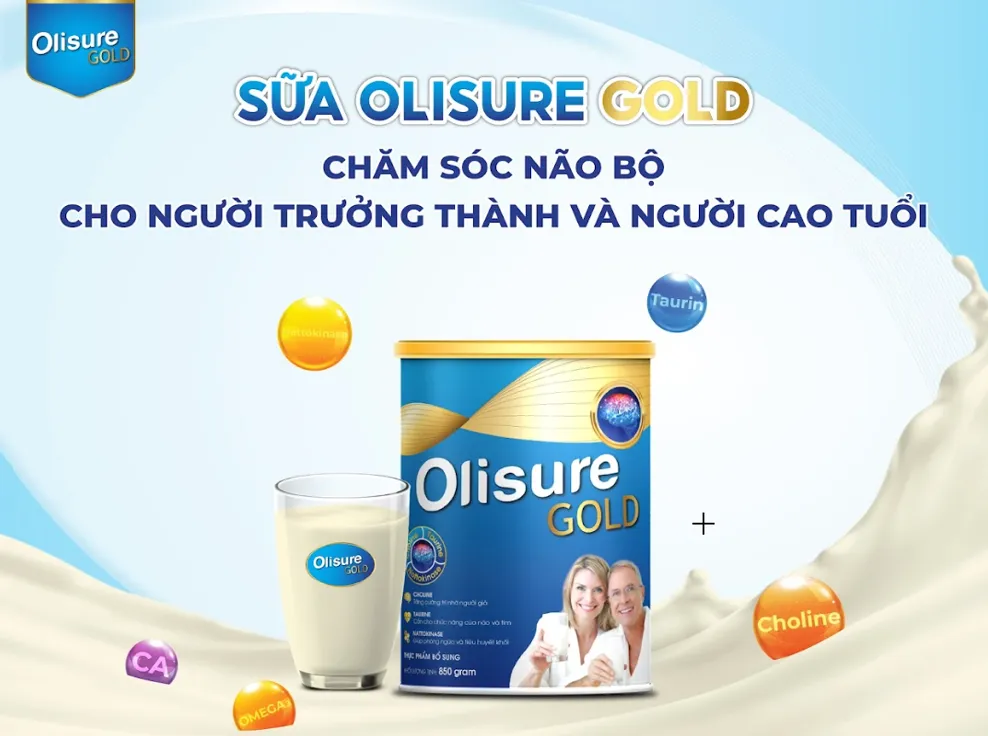 Olisure Gold  - Giải ph&aacute;p chăm s&oacute;c n&atilde;o bộ d&agrave;nh cho người trưởng th&agrave;nh v&agrave; người cao tuổi - Ảnh 1.