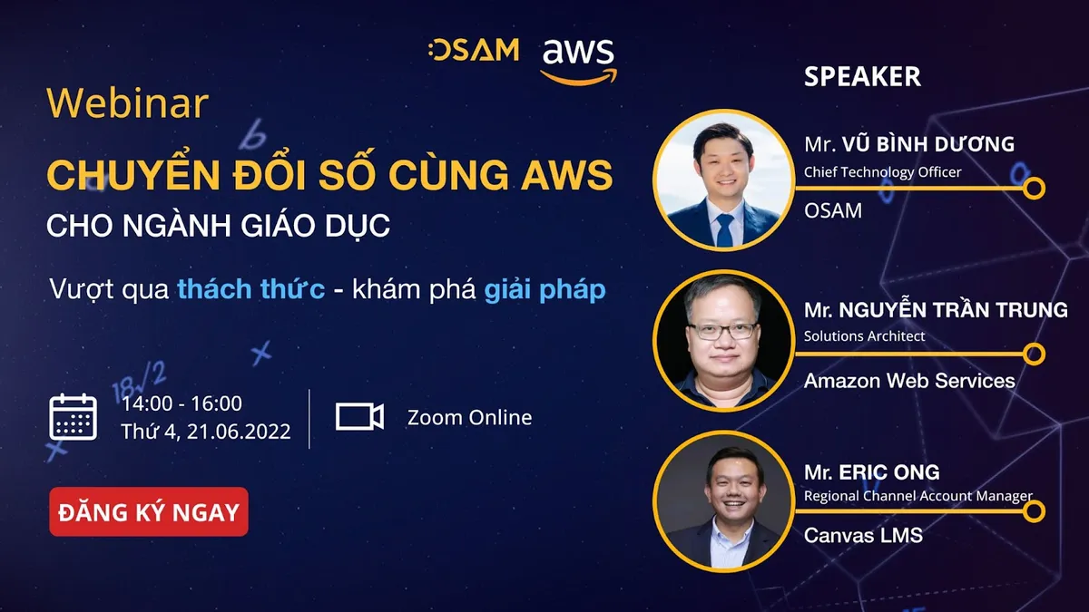 WEBINAR: Chuyển đổi số cùng AWS cho ngành giáo dục - Vượt qua thách thức, khám phá giải pháp - Ảnh 1.