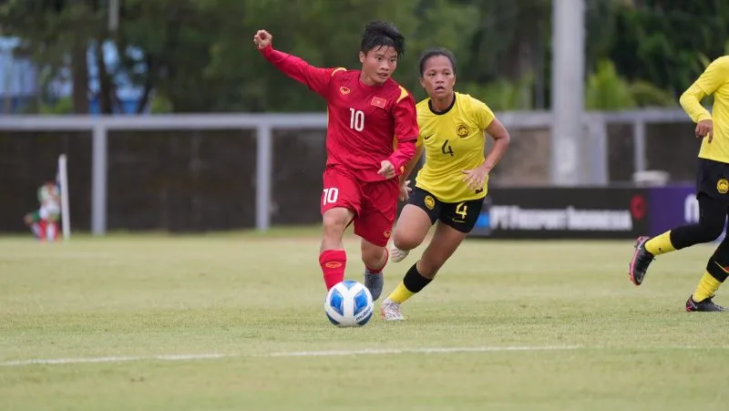 U19 Việt Nam giành vé vào bán kết giải U19 nữ Đông Nam Á 2023 - Ảnh 2. U19 Việt Nam giành vé vào bán kết giải U19 nữ Đông Nam Á 2023 - Ảnh 2.