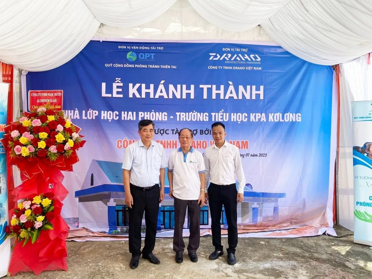 Lễ khánh thành trường Tiểu học KPa KơLơng do Draho tài trợ - Ảnh 3.