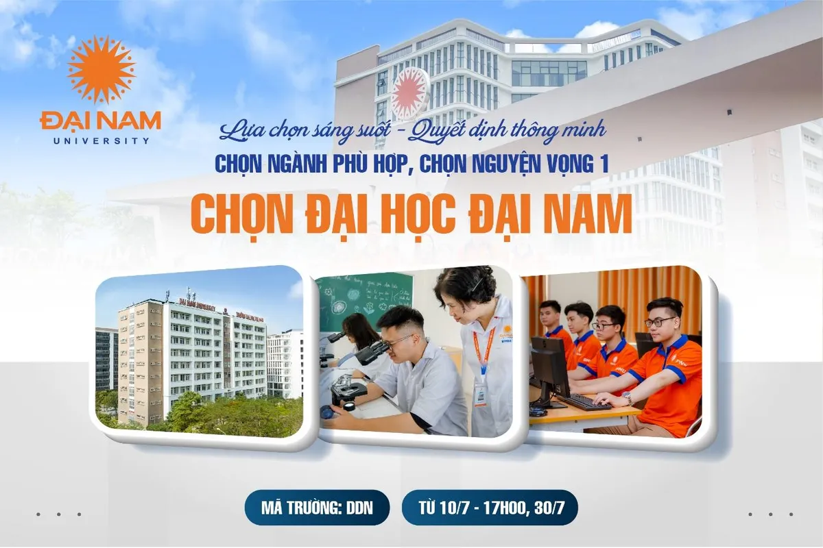 Những lý do 2K5 nên đặt nguyện vọng ưu tiên vào trường Đại học Đại Nam - Ảnh 1.