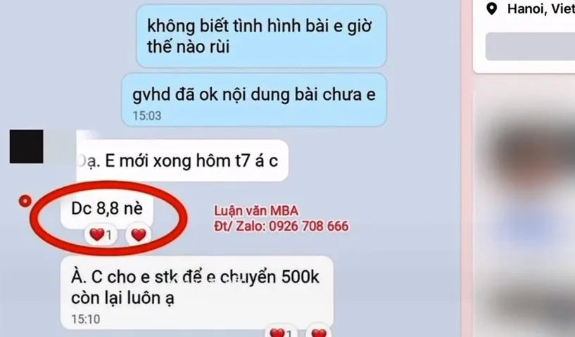 Dịch vụ viết luận văn thuê: Cần là có, giá từ vài trăm đến hàng chục triệu đồng  - Ảnh 2.