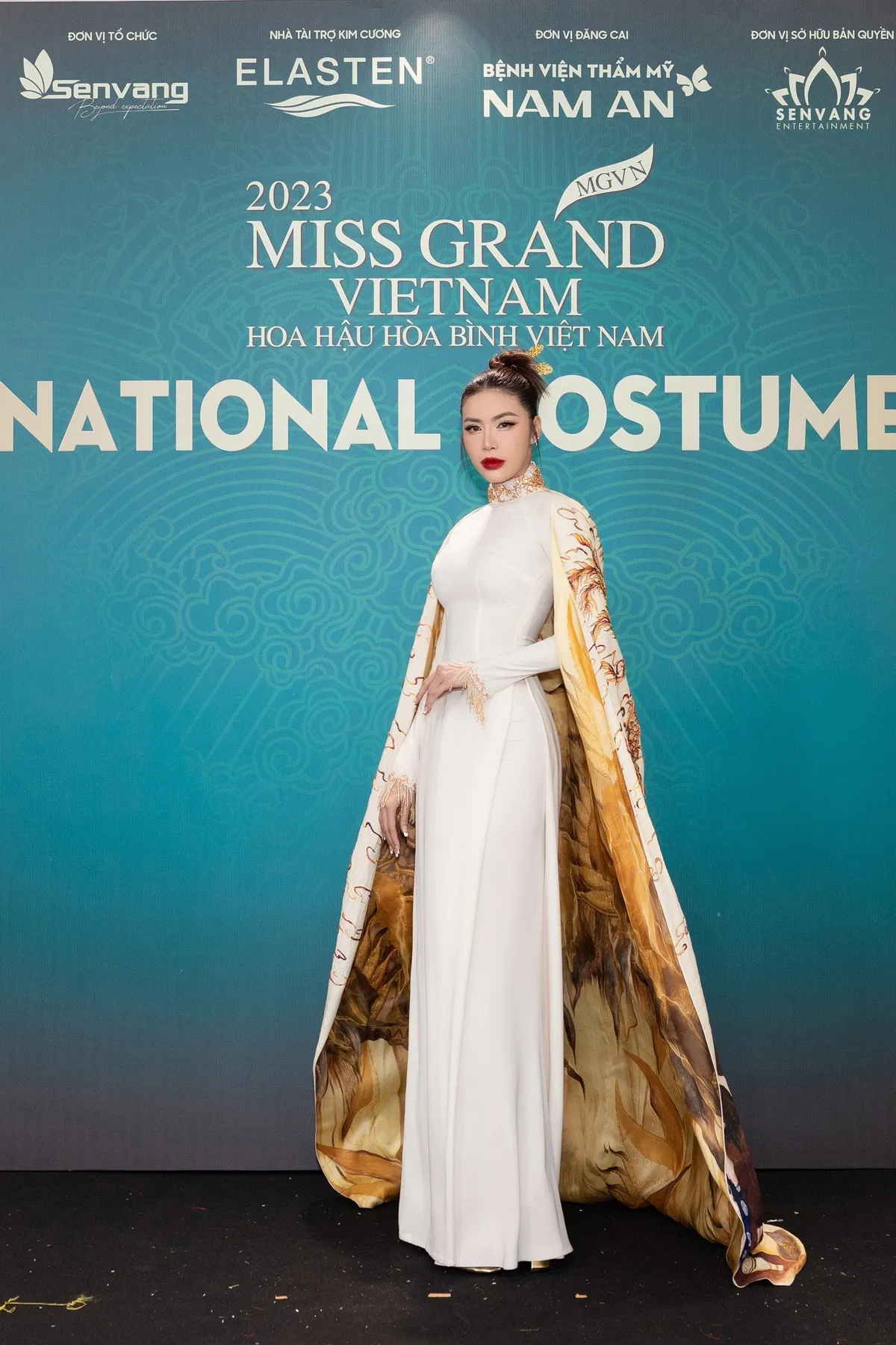 Dàn người đẹp nền nã với trang phục truyền thống trên thảm đỏ Miss Grand Vietnam 2023 - Ảnh 5.