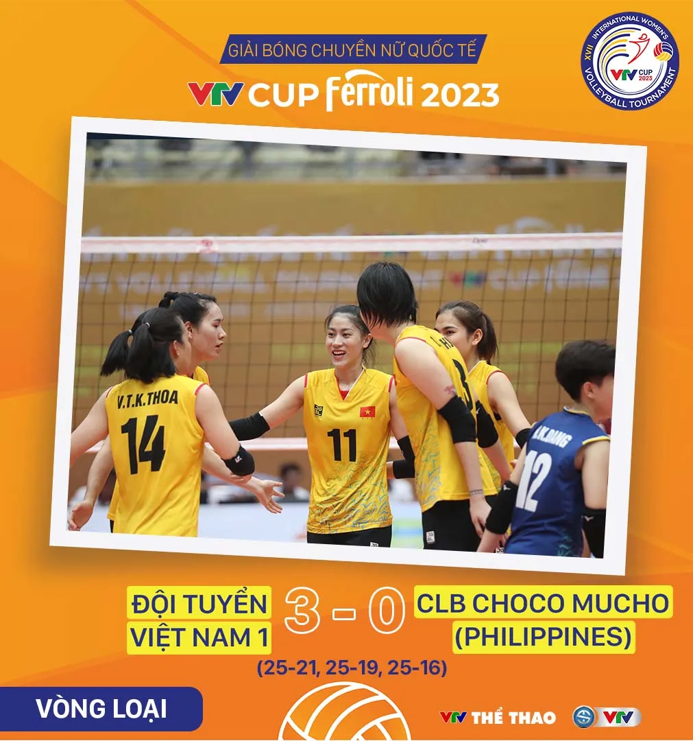 Đánh bại Choco Mucho, ĐT Việt Nam 1 có chiến thắng thứ 2 tại VTV Cup Ferroli 2023 - Ảnh 2. Đánh bại Choco Mucho, ĐT Việt Nam 1 có chiến thắng thứ 2 tại VTV Cup Ferroli 2023 - Ảnh 2.