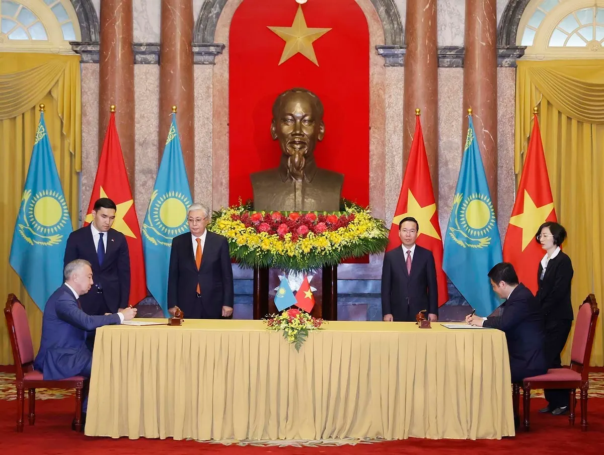 Việt Nam - Kazakhstan thống nhất đưa quan hệ hợp tác hai nước đi vào chiều sâu và hiệu quả - Ảnh 6.