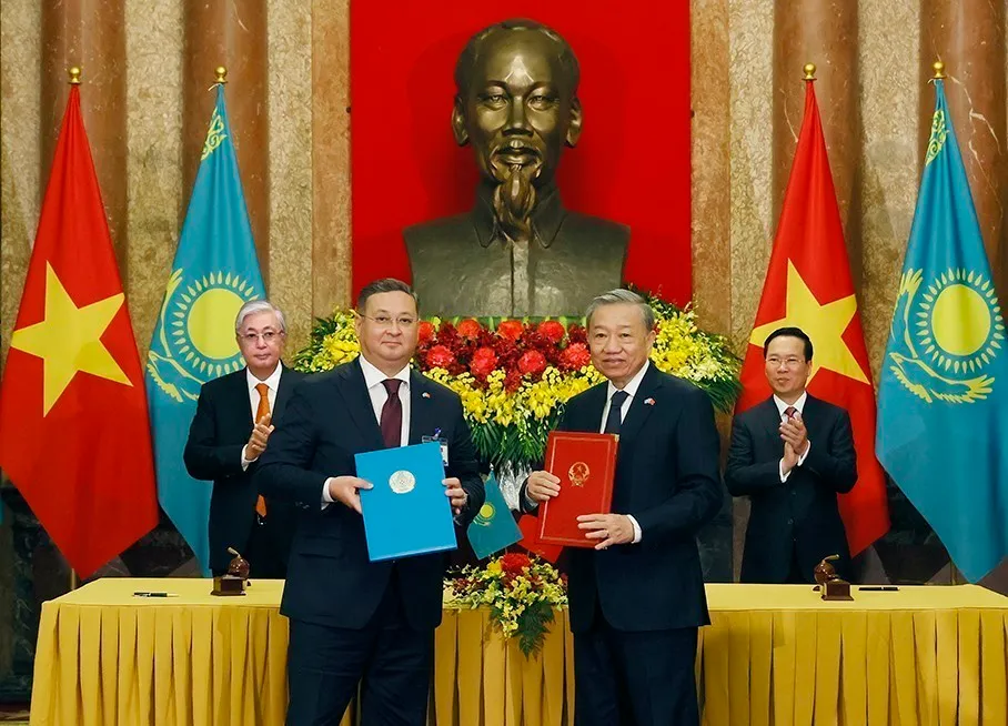 Việt Nam - Kazakhstan thống nhất đưa quan hệ hợp tác hai nước đi vào chiều sâu và hiệu quả - Ảnh 7.