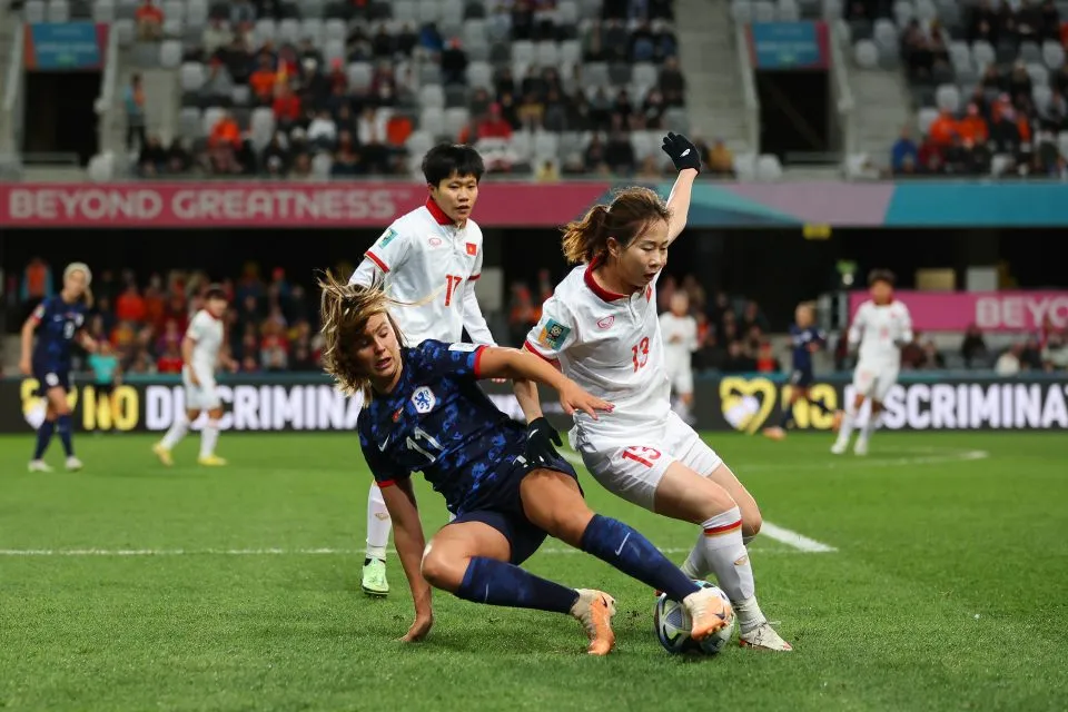 Trần Thị Thu dẫn đầu về chỉ số cản phá bóng tại World Cup nữ 2023 - Ảnh 1. Trần Thị Thu dẫn đầu về chỉ số cản phá bóng tại World Cup nữ 2023 - Ảnh 1.