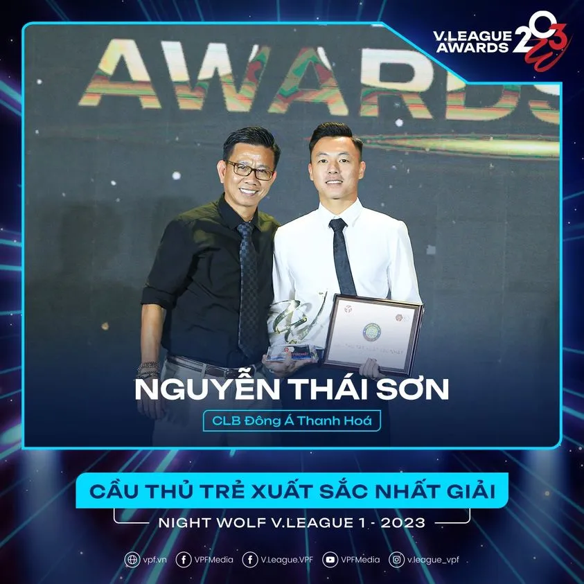 Hoàng Đức giành giải thưởng Cầu thủ xuất sắc nhất V.League 2023 - Ảnh 3. Hoàng Đức giành giải thưởng Cầu thủ xuất sắc nhất V.League 2023 - Ảnh 3.