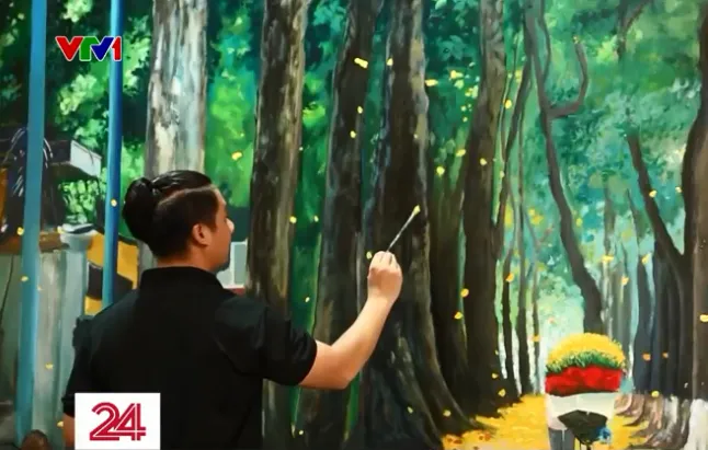 Mang l&agrave;ng về phố qua những bức vẽ 3D - Ảnh 1.