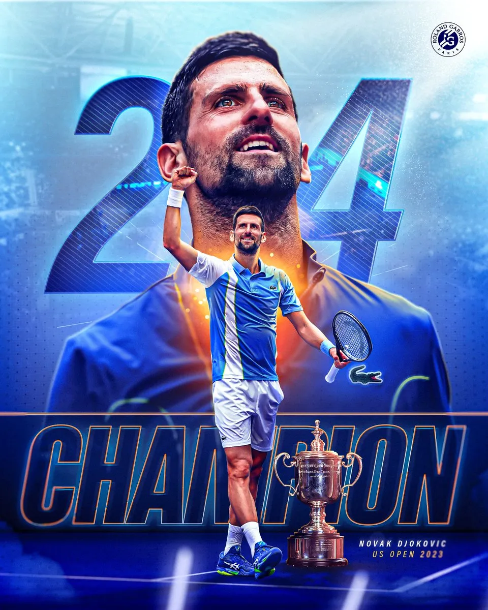Novak Djokovic lần thứ 4 vô địch Mỹ mở rộng, giành 24 Grand Slam - Ảnh 3. Novak Djokovic lần thứ 4 vô địch Mỹ mở rộng, giành 24 Grand Slam - Ảnh 3.
