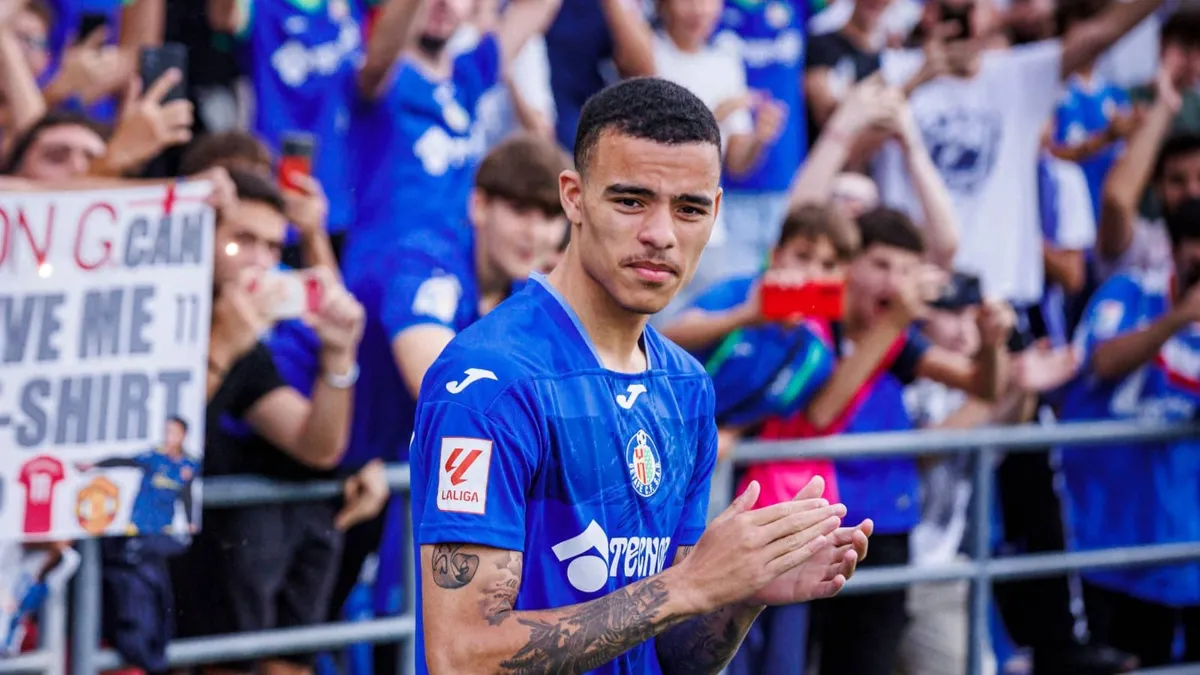 Mason Greenwood tạo sức hút rất lớn tại Getafe - Ảnh 1. Mason Greenwood tạo sức hút rất lớn tại Getafe - Ảnh 1.