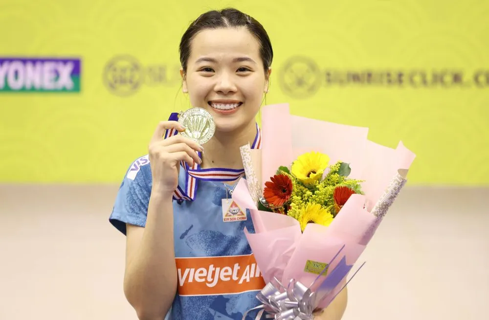 Nguyễn Thùy Linh vô địch Giải Cầu lông quốc tế Việt Nam mở rộng 2023 - Ảnh 3. Nguyễn Thùy Linh vô địch Giải Cầu lông quốc tế Việt Nam mở rộng 2023 - Ảnh 3.