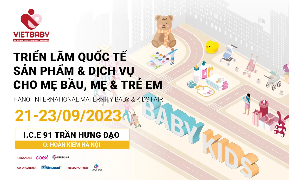 Triển lãm Quốc tế ngành hàng mẹ và bé Vietbaby Hanoi 2023 - Ảnh 1. Triển lãm Quốc tế ngành hàng mẹ và bé Vietbaby Hanoi 2023 - Ảnh 1.