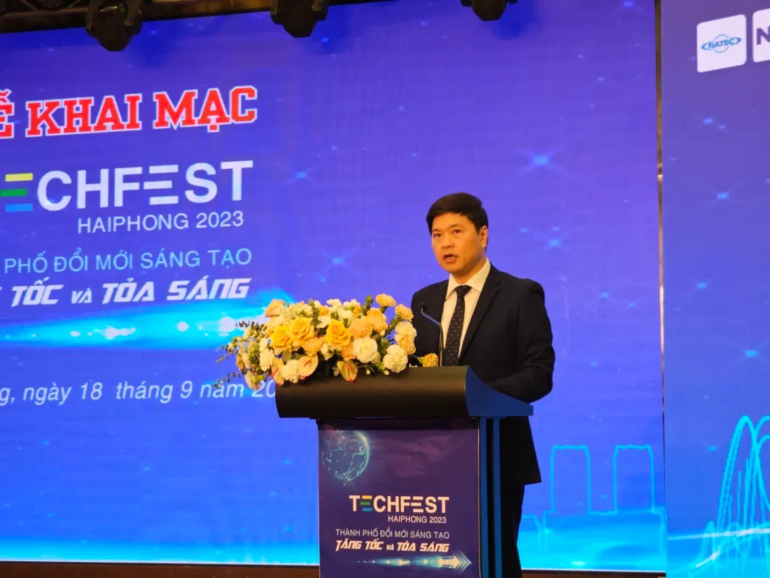 Techfest Hải Phòng 2023 quy tụ gần 500 công nghệ, giải pháp đổi mới sáng tạo đến từ 6 quốc gia - Ảnh 1.