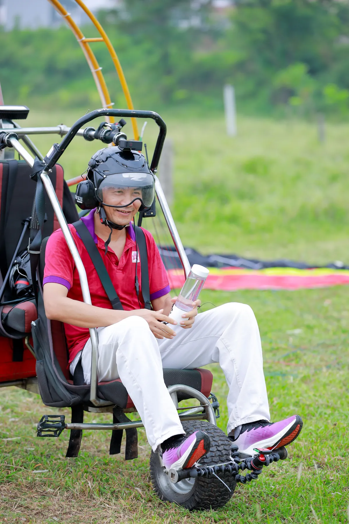 Trải nghiệm bay dù lượn Paramotor Gliding ngay tại Hà Nội - Ảnh 7.