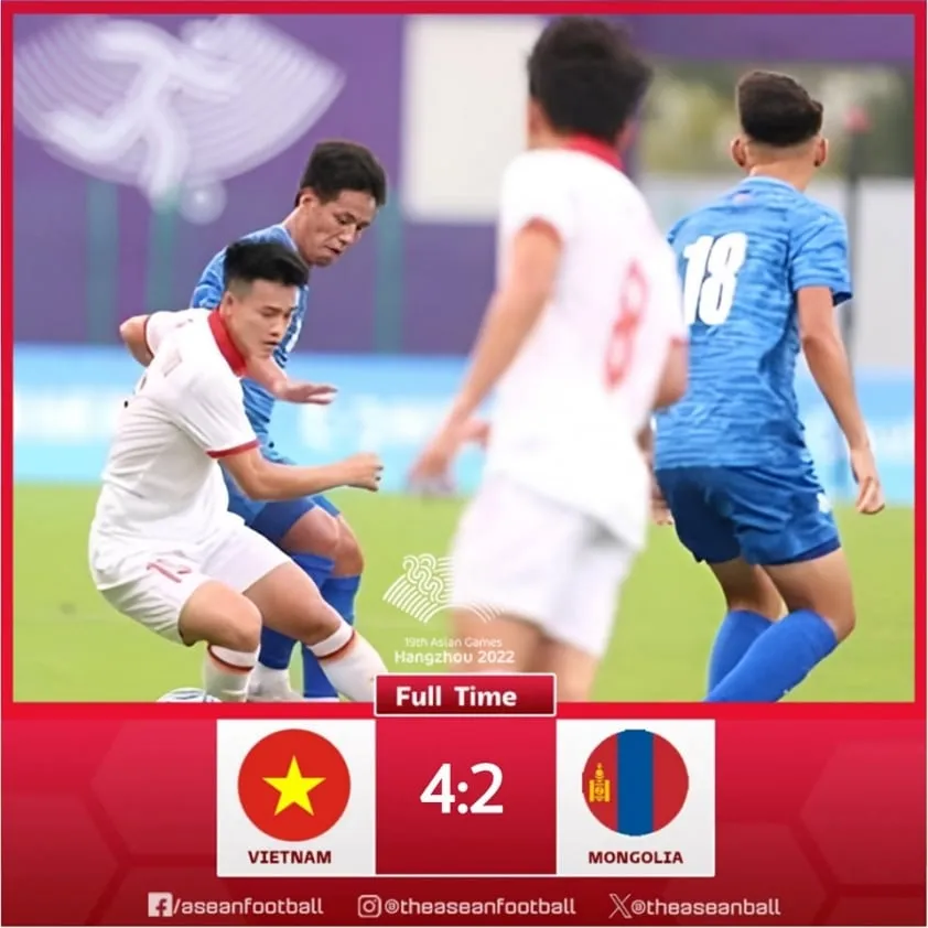 Olympic Việt Nam 4-2 Olympic Mông Cổ: Chiến thắng ngày ra quân | ASIAD 19 - Ảnh 2. Olympic Việt Nam 4-2 Olympic Mông Cổ: Chiến thắng ngày ra quân | ASIAD 19 - Ảnh 2.