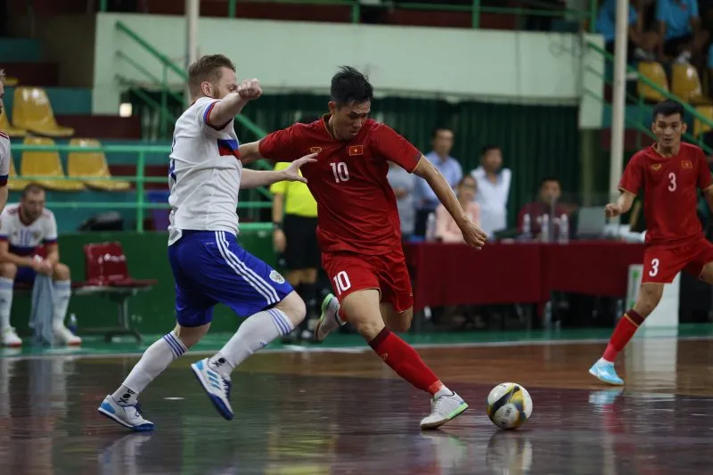 ĐT Futsal Việt Nam 3-3 ĐT Futsal Nga | Cữ dượt chất lượng - Ảnh 1. ĐT Futsal Việt Nam 3-3 ĐT Futsal Nga | Cữ dượt chất lượng - Ảnh 1.