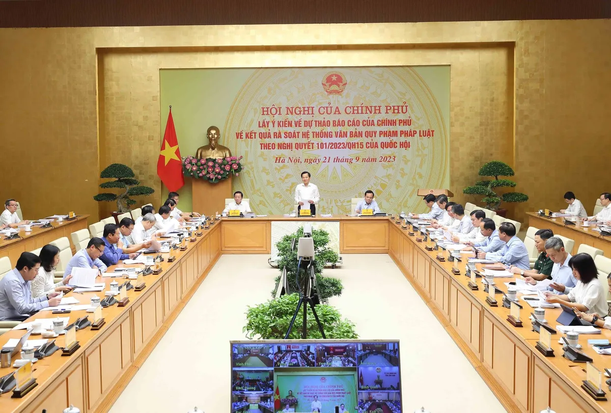 R&agrave; so&aacute;t hệ thống văn bản quy phạm ph&aacute;p luật ngay trong Qu&yacute; IV/2023 - Ảnh 1.