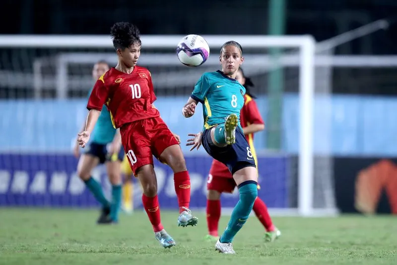 U17 nữ Việt Nam suýt gây bất ngờ trước U17 nữ Australia - Ảnh 1. U17 nữ Việt Nam suýt gây bất ngờ trước U17 nữ Australia - Ảnh 1.