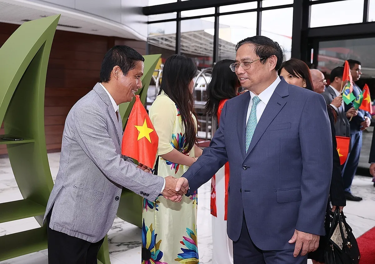 Thủ tướng thăm hỏi, động vi&ecirc;n v&agrave; giao nhiệm vụ cho Đại sứ qu&aacute;n Việt Nam tại Brazil - Ảnh 7.