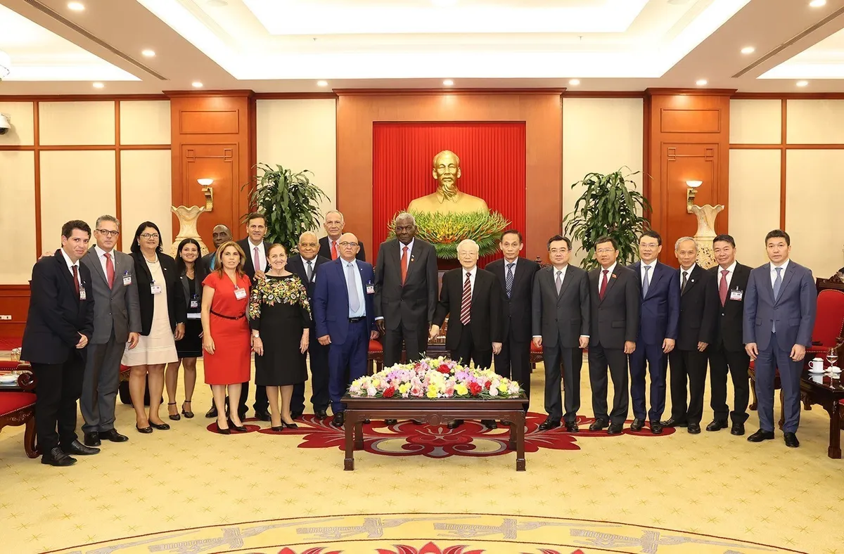 Tổng B&iacute; thư Nguyễn Ph&uacute; Trọng tiếp Chủ tịch Quốc hội Cuba - Ảnh 3.