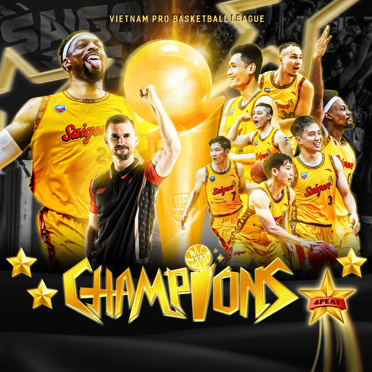 Giành chức vô địch VBA 2023, Saigon Heat bảo vệ thành công ngôi vương - Ảnh 2.