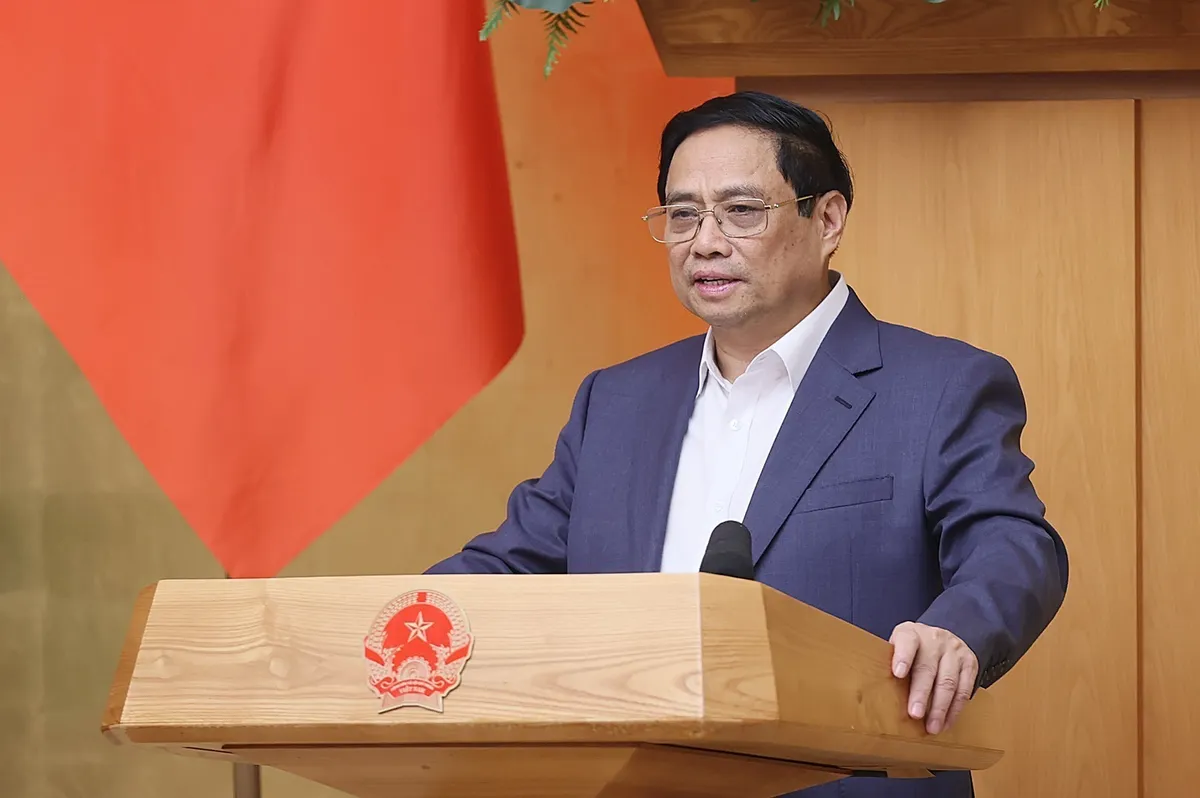 Thủ tướng Phạm Minh Chính: Nỗ lực phấn đấu đạt mức cao nhất các mục tiêu, nhiệm vụ kế hoạch năm 2023 - Ảnh 1. Thủ tướng Phạm Minh Chính: Nỗ lực phấn đấu đạt mức cao nhất các mục tiêu, nhiệm vụ kế hoạch năm 2023 - Ảnh 1.