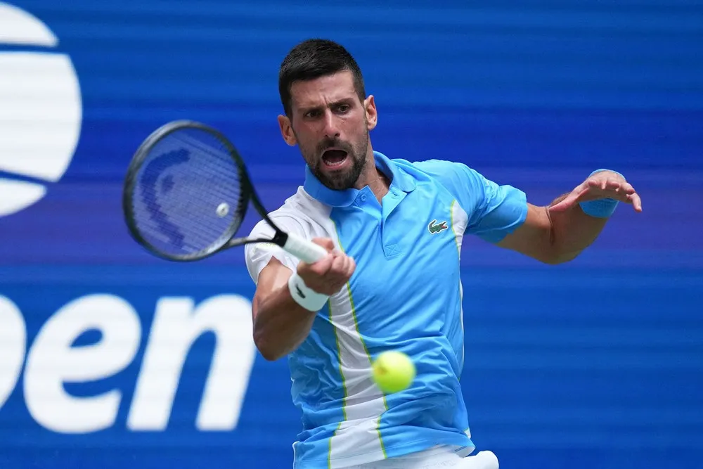 Novak Djokovic vào bán kết Mỹ mở rộng 2023 - Ảnh 1. Novak Djokovic vào bán kết Mỹ mở rộng 2023 - Ảnh 1.