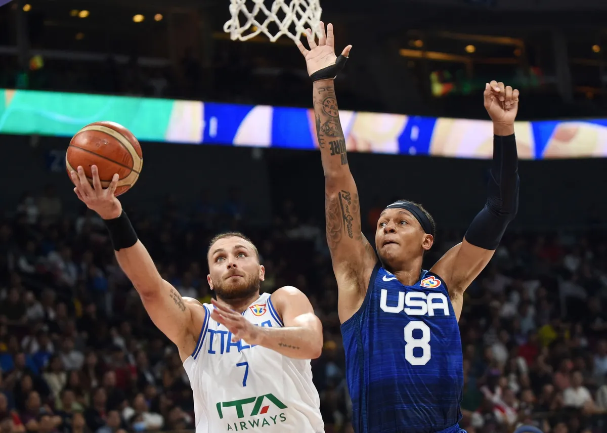 ĐT Mỹ và ĐT Serbia vào bán kết FIBA World Cup 2023 - Ảnh 2. ĐT Mỹ và ĐT Serbia vào bán kết FIBA World Cup 2023 - Ảnh 2.