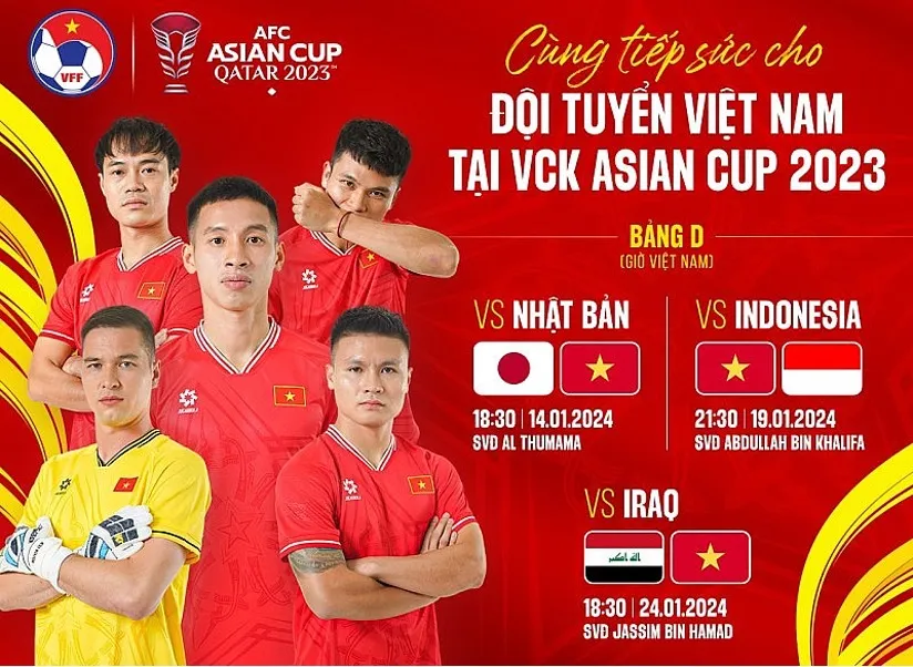 Lịch thi đấu và trực tiếp VCK Asian Cup 2023 trên VTV - Ảnh 5. Lịch thi đấu và trực tiếp VCK Asian Cup 2023 trên VTV - Ảnh 5.