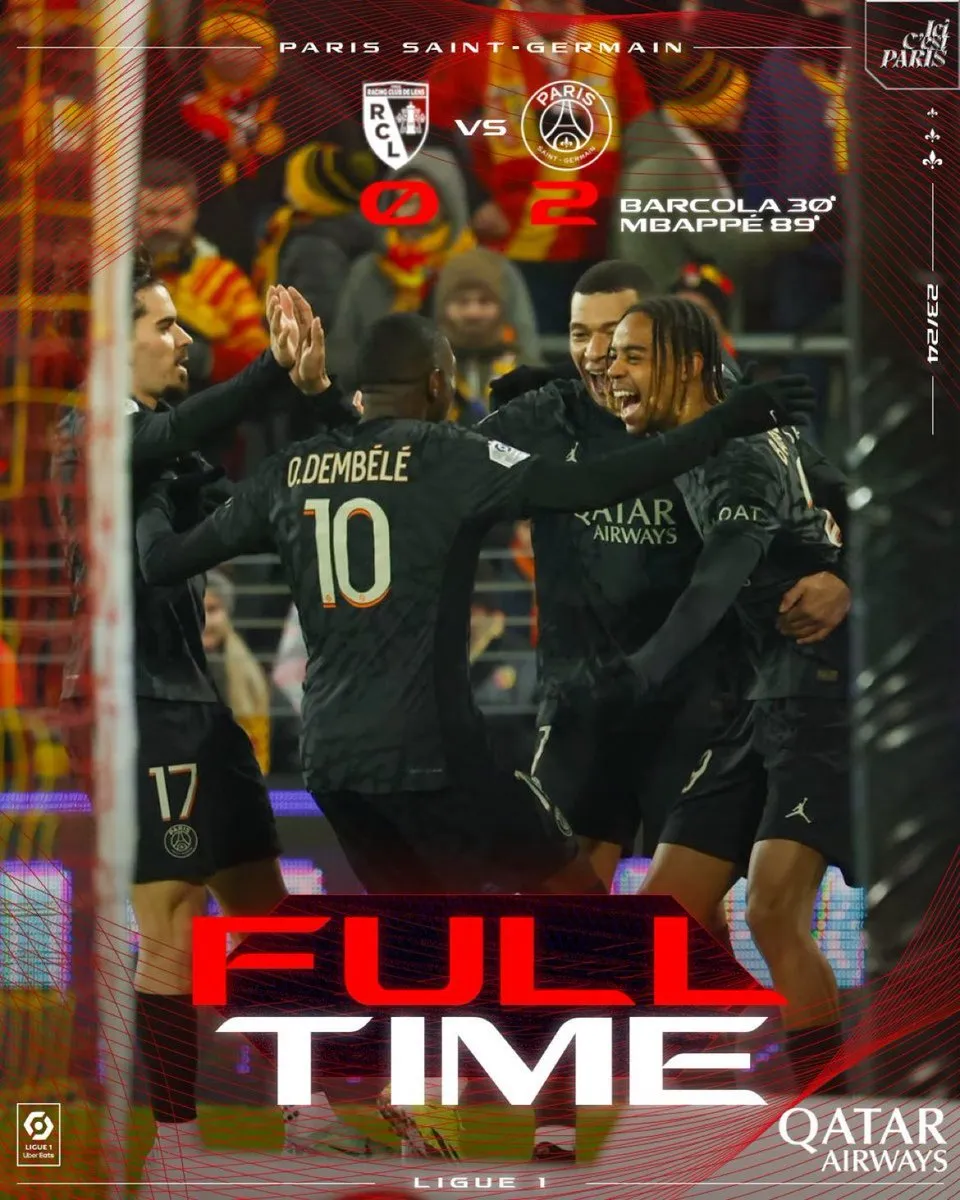 Đánh bại Lens, PSG củng cố ngôi đầu Ligue I - Ảnh 2. Đánh bại Lens, PSG củng cố ngôi đầu Ligue I - Ảnh 2.