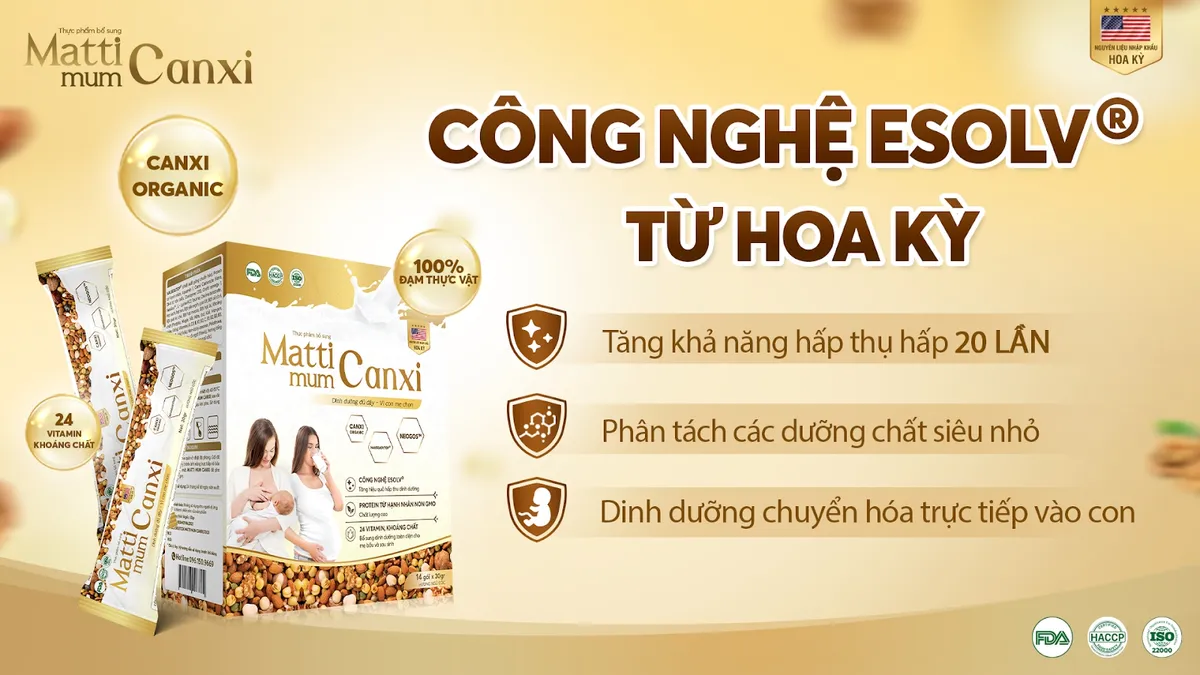 Matti Mum Canxi - Sữa hạt cho mẹ bầu và sau sinh 100% đạm thực vật - Ảnh 3.