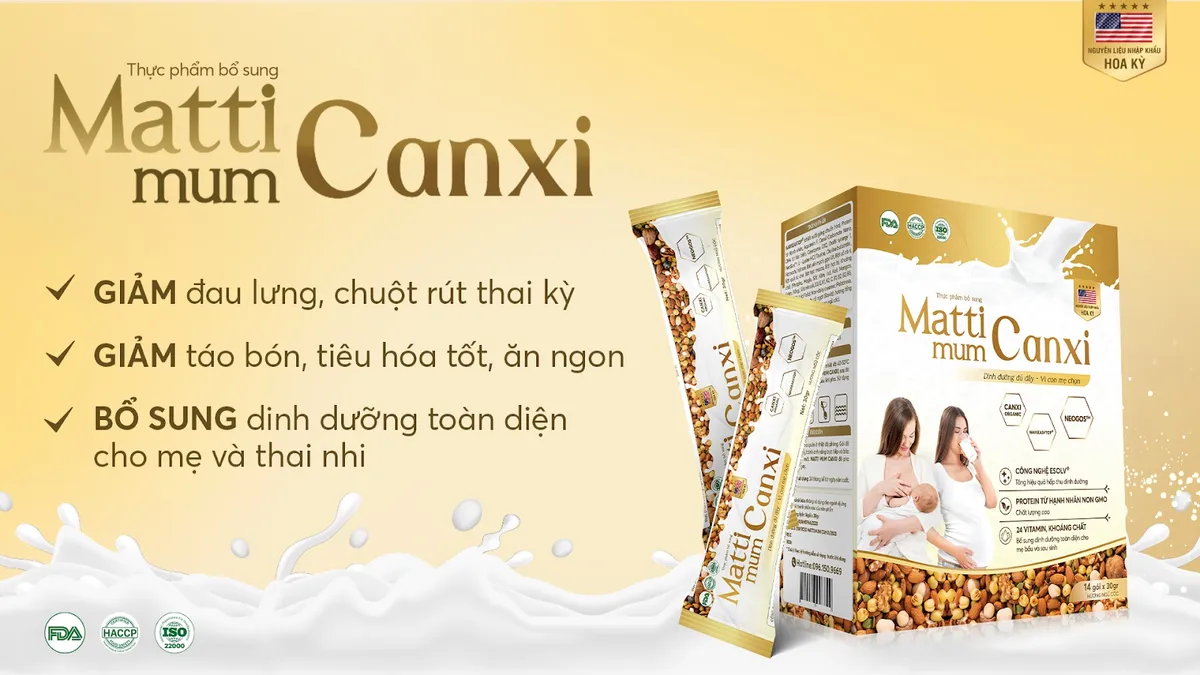 Matti Mum Canxi - Sữa hạt cho mẹ bầu và sau sinh 100% đạm thực vật - Ảnh 2.