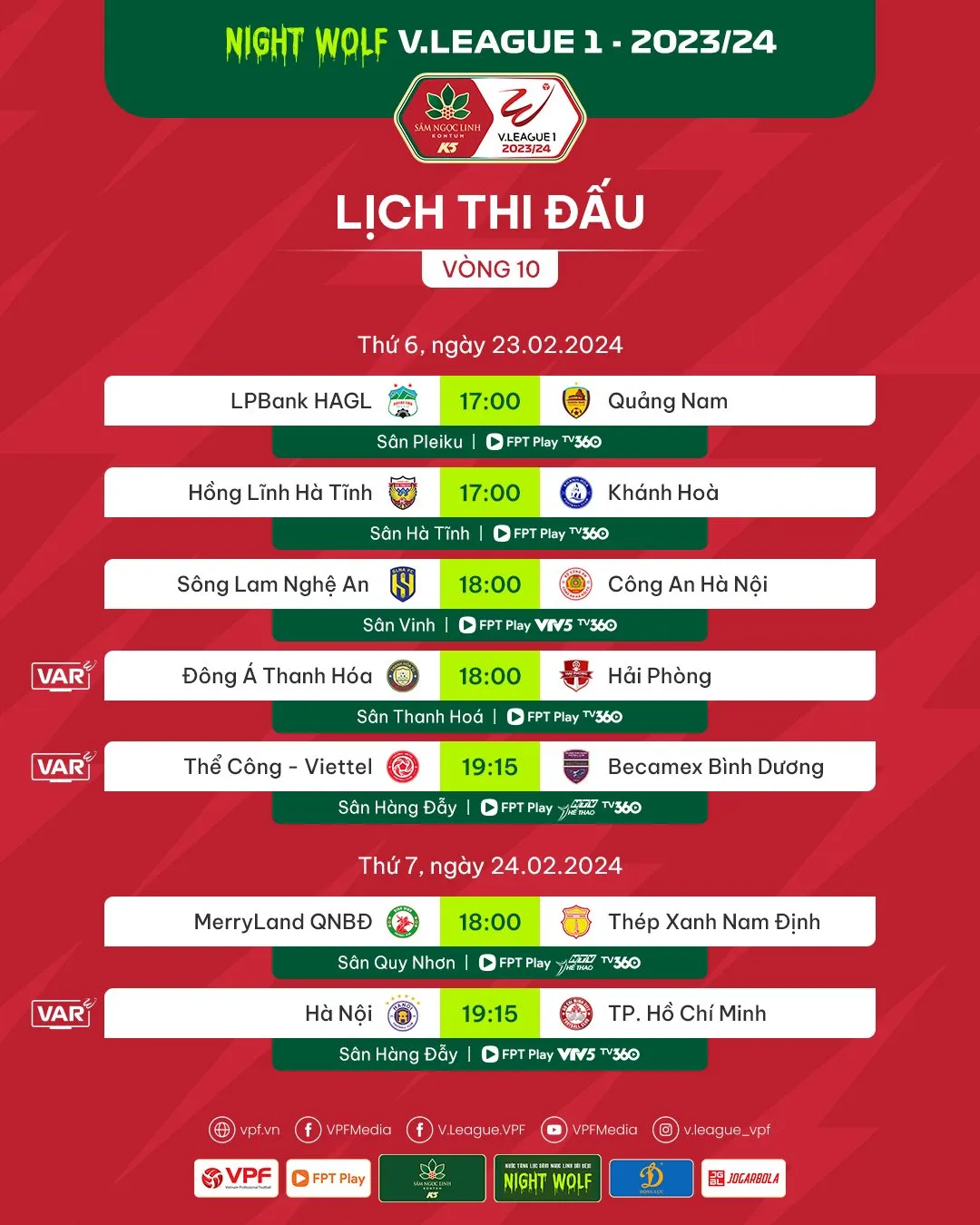 Trước vòng 10 V.League 1-2023/24 | Những cuộc chiến nóng bỏng! - Ảnh 1. Trước vòng 10 V.League 1-2023/24 | Những cuộc chiến nóng bỏng! - Ảnh 1.