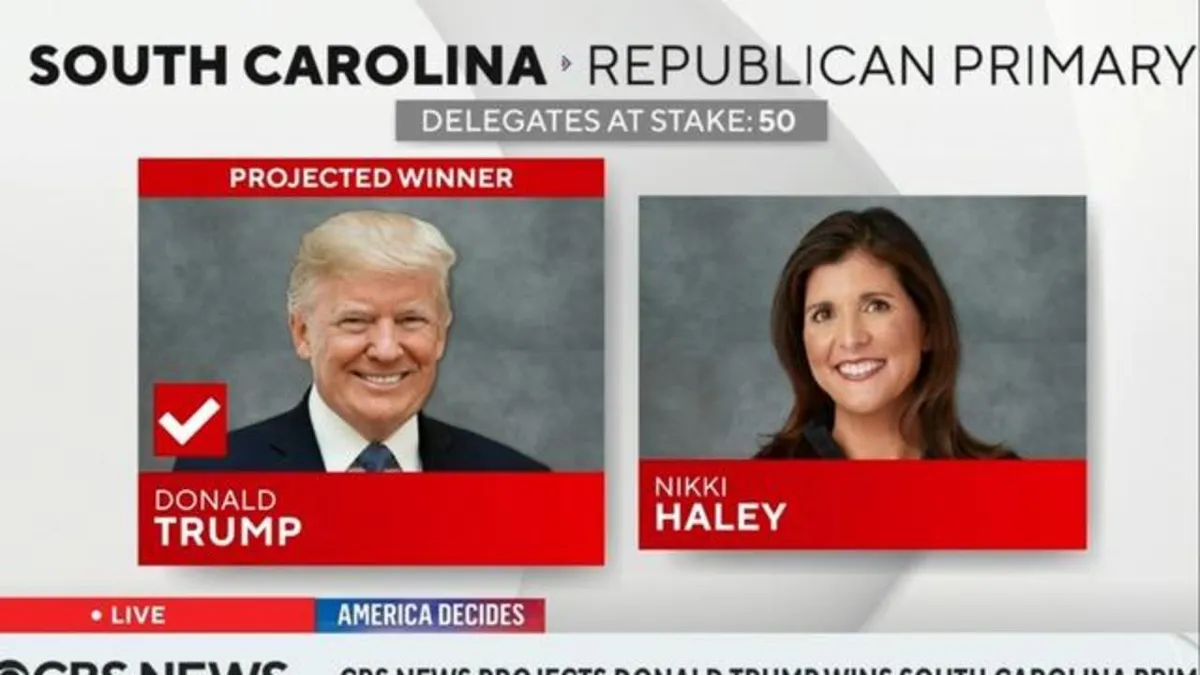 Ông Trump đánh bại bà Haley ở bang Nam Carolina - Ảnh 1.